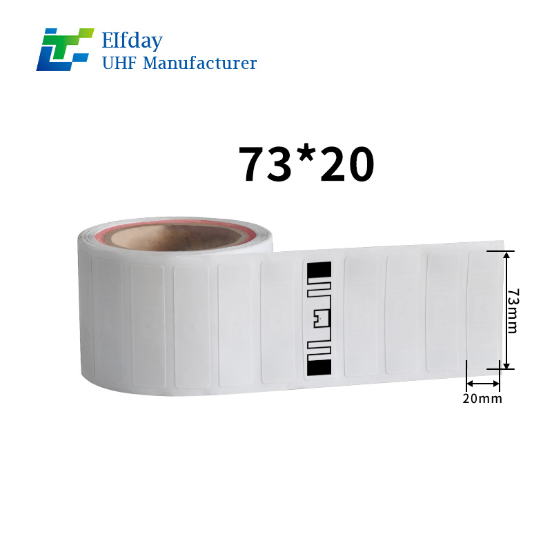 73*20mm KU7chip ISO18000-6c UHF RFID Sticker 915MHz Passive Remote-Reading Tag (Cost-Effective)
